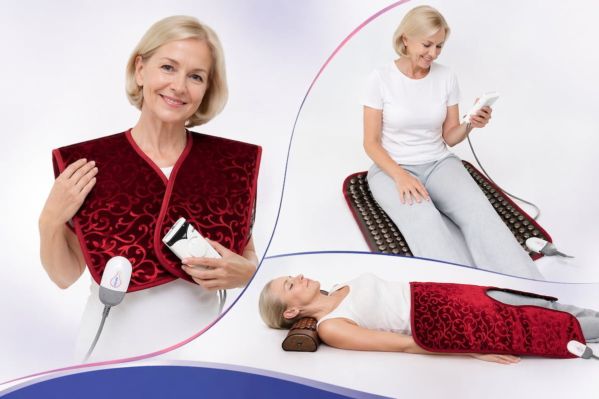 Modos de utilização da capa de turmânio MHP-100 nas diferentes áreas do corpo