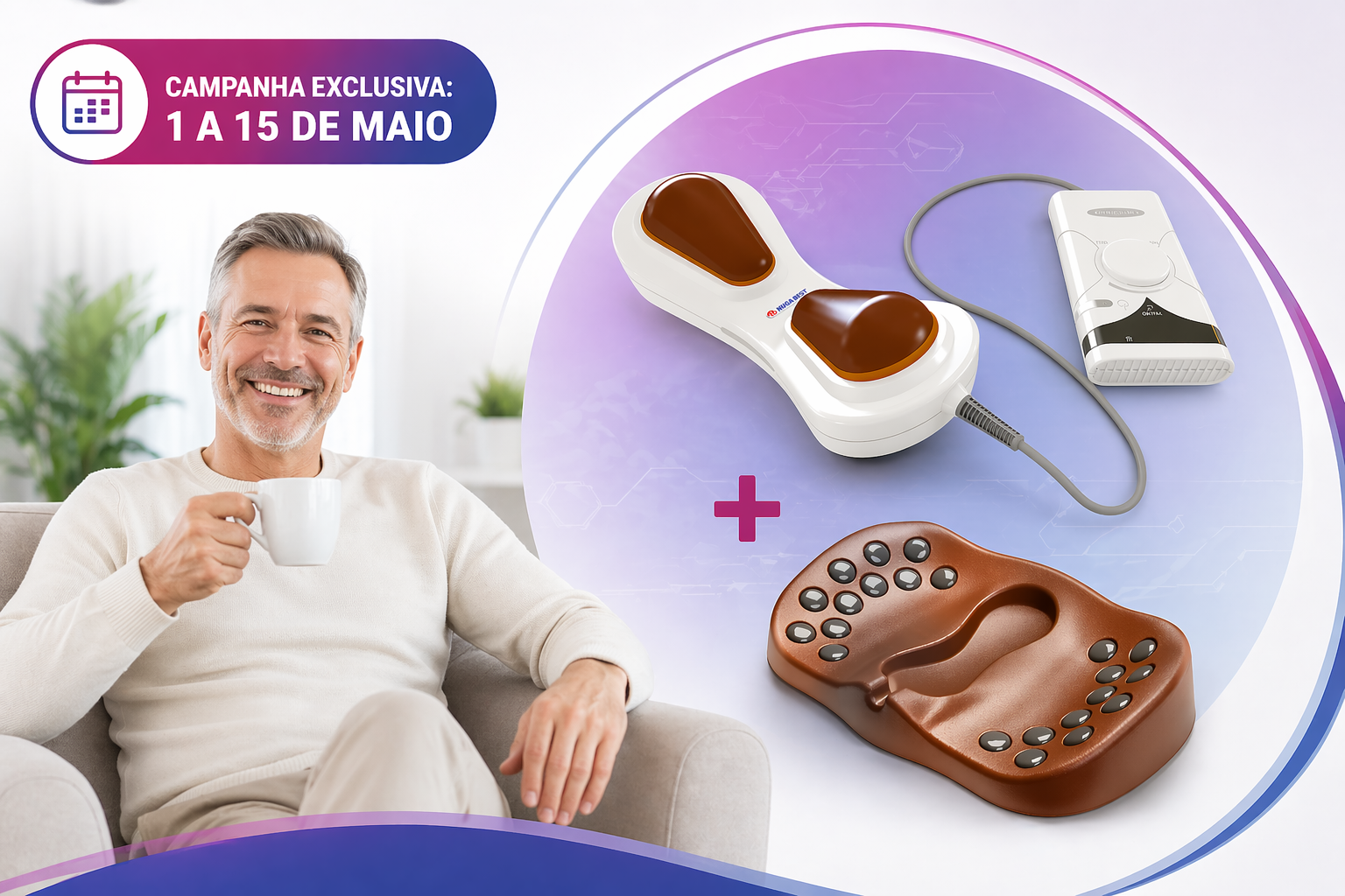 Projetor NM-200 e Suporte de Turmânio T2 — Nuga Best Portugal